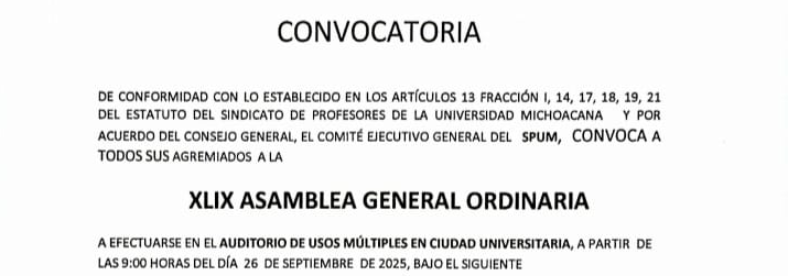 XLIX Asamblea General Ordinaria del SPUM